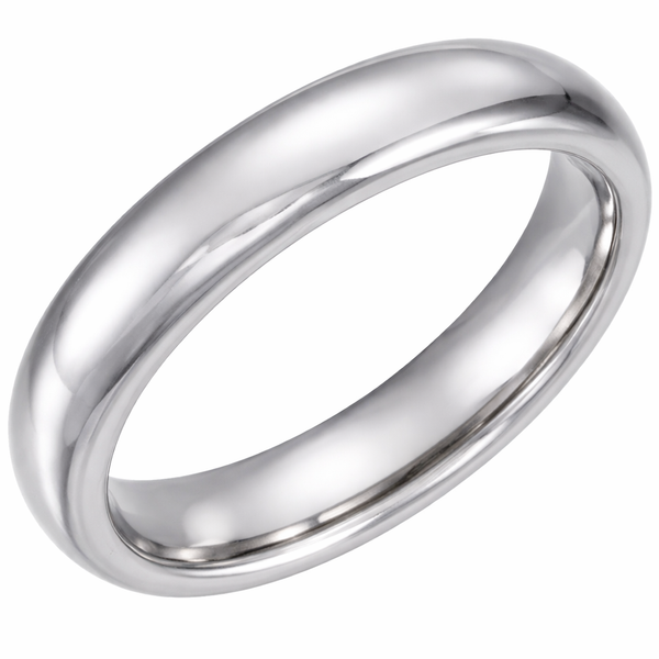 Argolla Tungsteno - Lisa 4 mm con Confort Fit