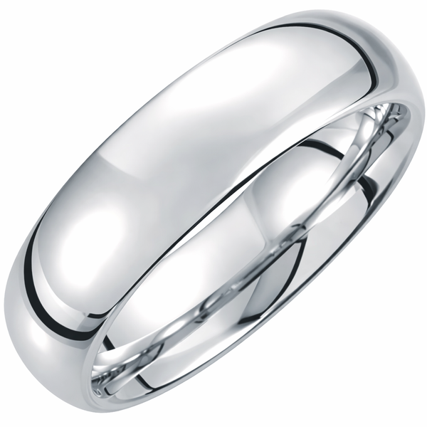 Argolla Tungsteno - Lisa 6 mm con Confort Fit