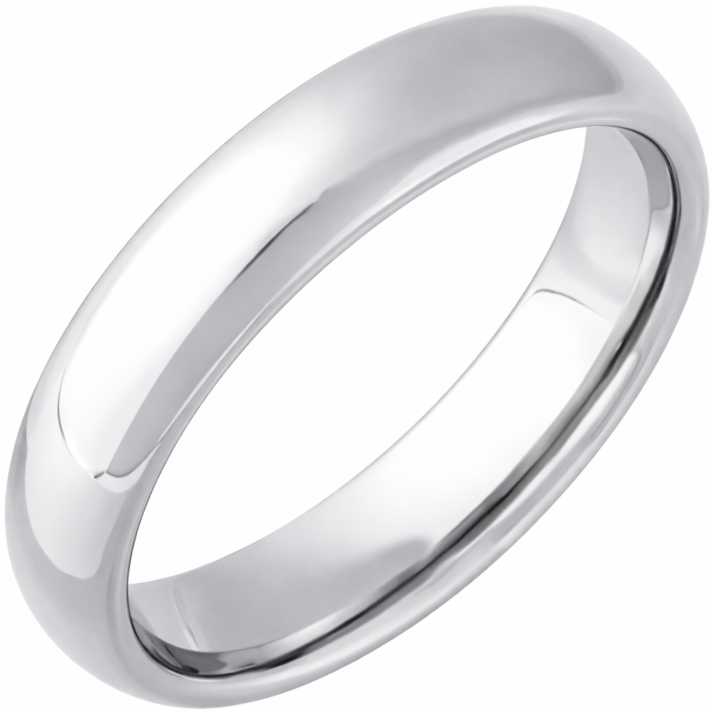 Argolla Tungsteno - Lisa 5 mm con Confort Fit