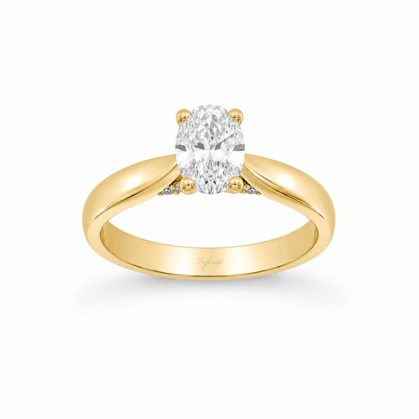 Anillo Oro 14k - 0.70 CT Diamante de Laboratorio