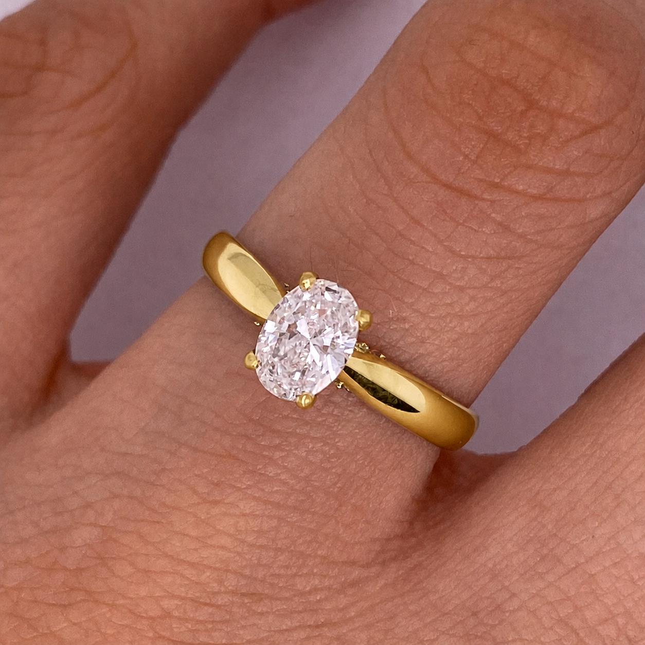 Anillo Oro 14k - 0.70 CT Diamante de Laboratorio
