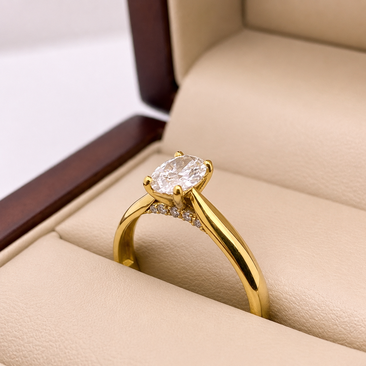 Anillo Oro 14k - 0.70 CT Diamante de Laboratorio