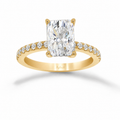 Anillo Oro 14k - 2.30 CTW Diamante de Laboratorio IGI
