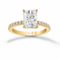 Anillo Oro 14k - 2.30 CTW Diamante de Laboratorio IGI