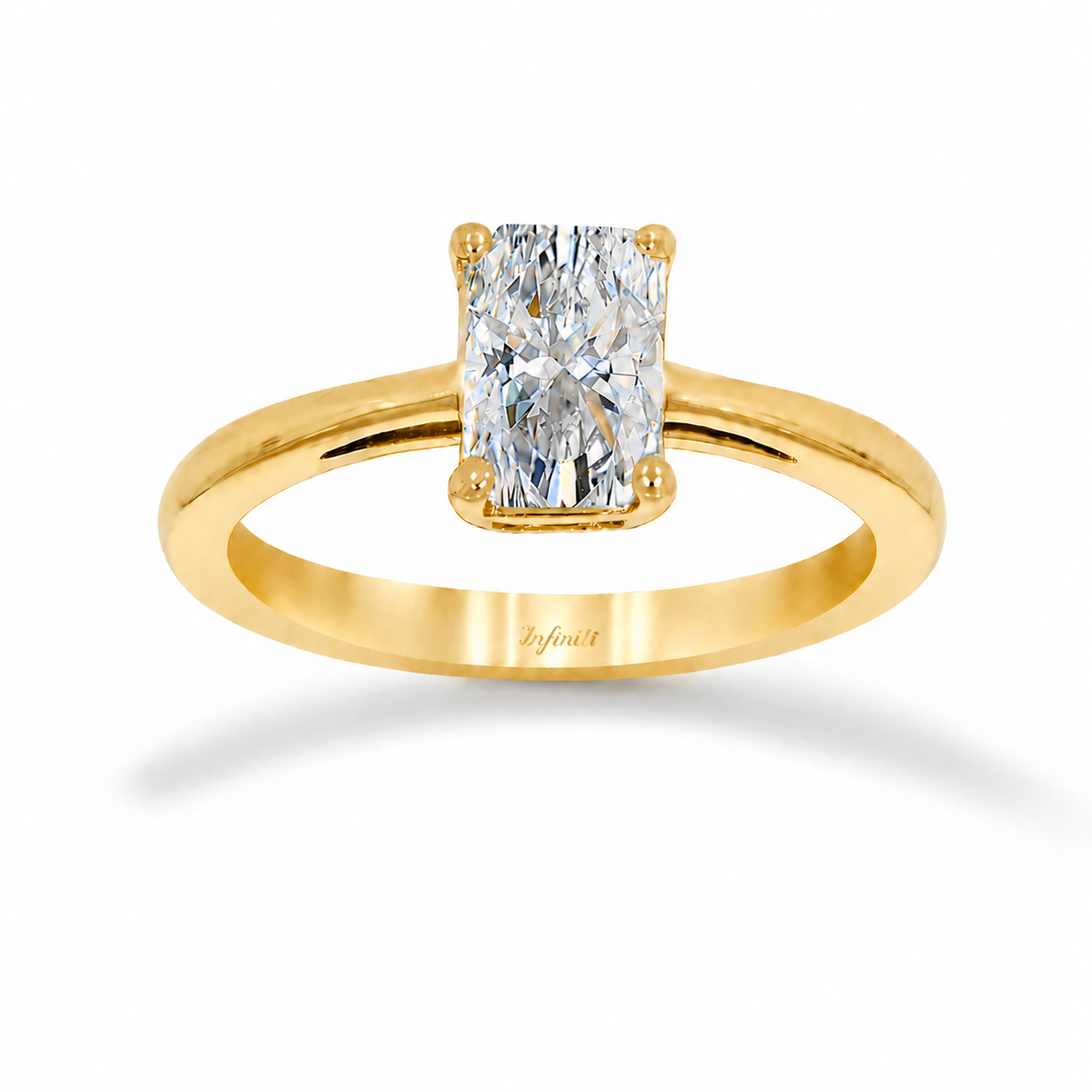 Anillo Oro 14k - 1.00 CT Diamante de Laboratorio IGI