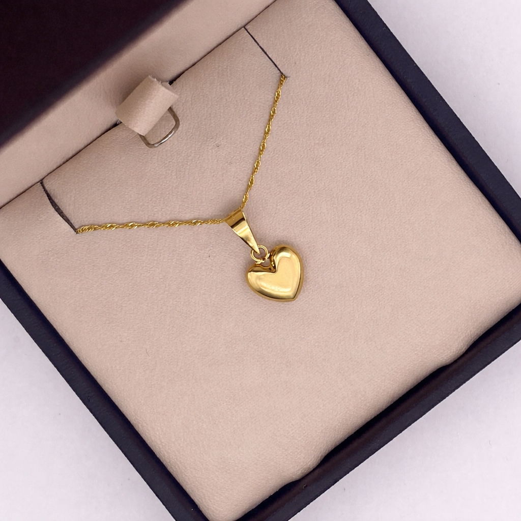 Dije Oro 10k - Corazón Inflado