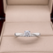Anillo Oro Blanco 14k - 0.30 CT Diamante de Laboratorio