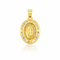 Medalla Oro 10k - Virgen de Guadalupe 2.1 cm con Zirconias
