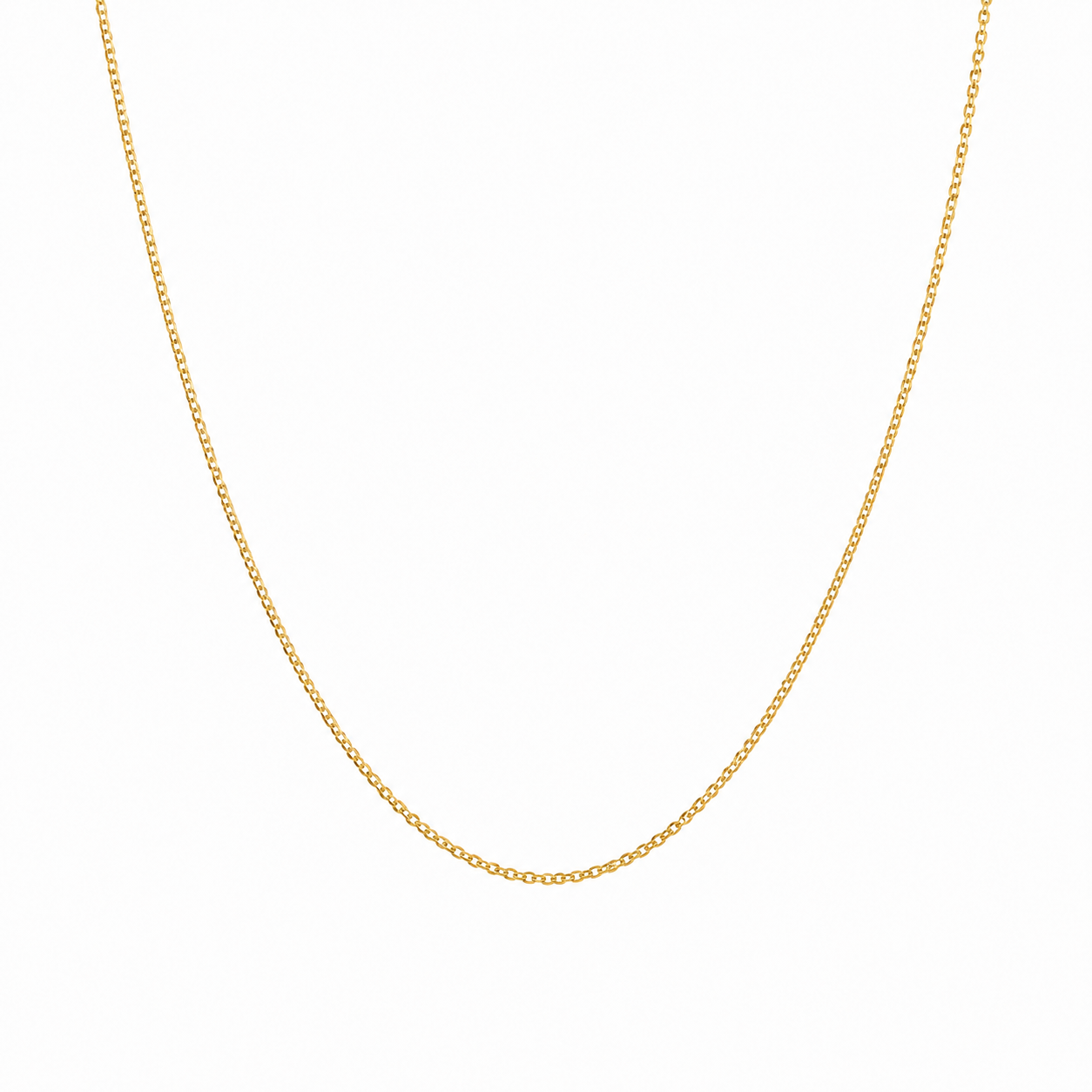 Cadena Oro Italiano 10k - Barbado Mini, Largo 35/40/45/50 cm, Ancho 1.5 mm