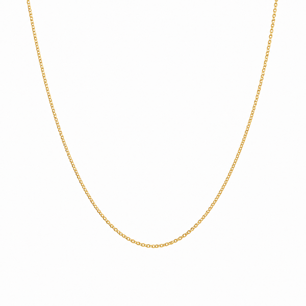 Cadena Oro Italiano 10k - Barbado Mini, Largo 35/40/45/50 cm, Ancho 1.5 mm