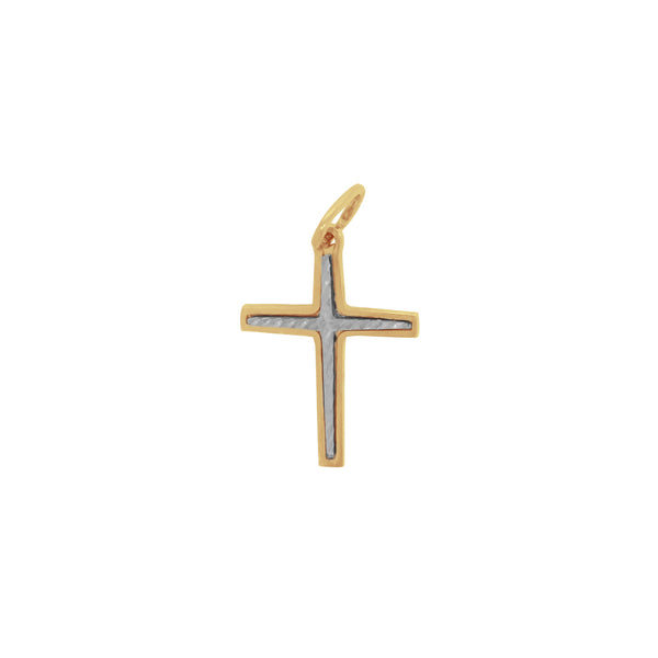 Cruz Oro 14k - Centro Diamantado Oro Blanco