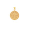Medalla Oro 14k - San Benito Doble Cara 1.8 cm Diámetro