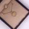 Medalla Oro 14k - San Benito con Zirconias