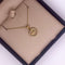 Medalla Oro 14k - Espíritu Santo con Zirconia