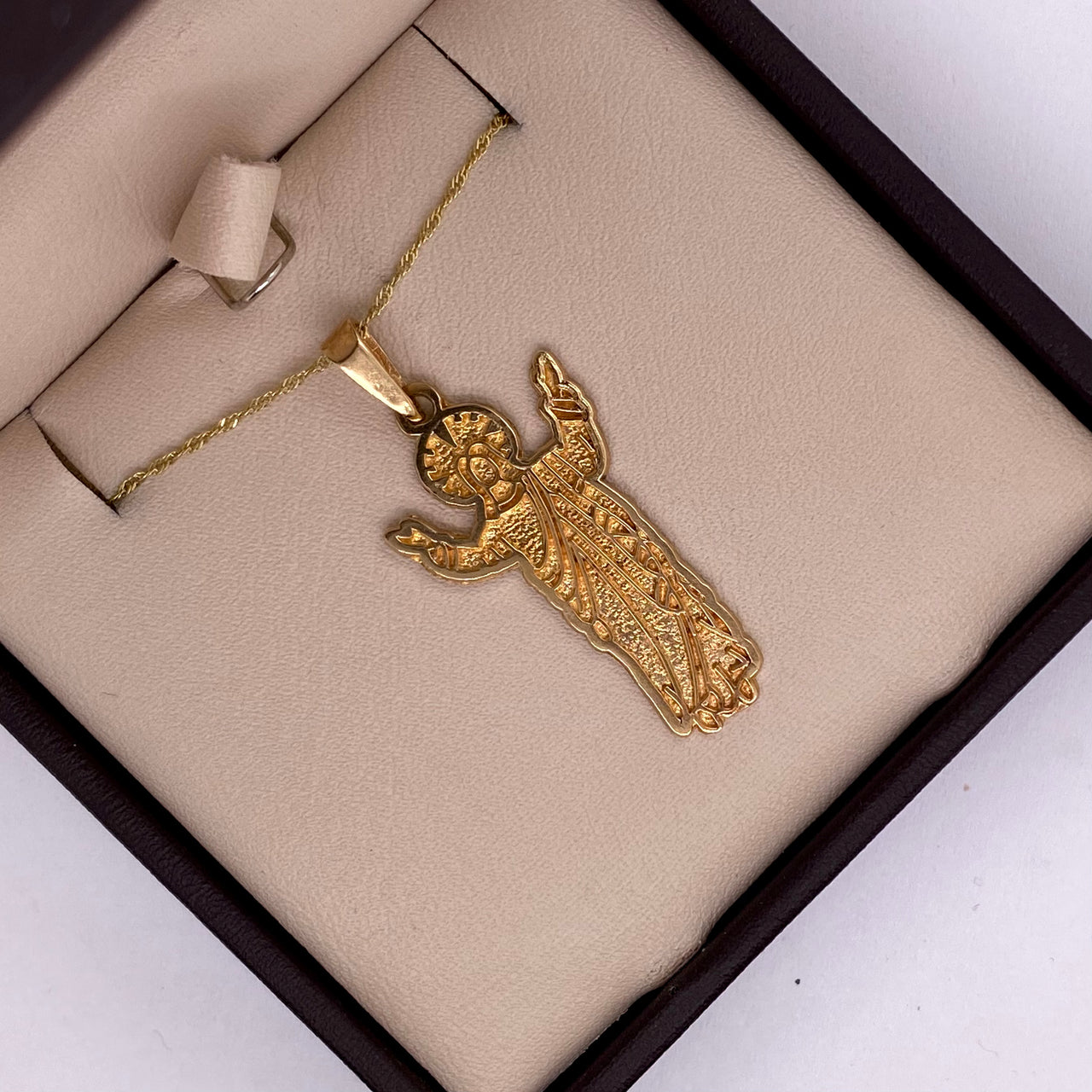 Dije Oro 10k - Cristo de la Montaña, 3.6 cm de Alta
