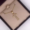 Cruz Oro 10k - Con Zirconias 2.9 cm