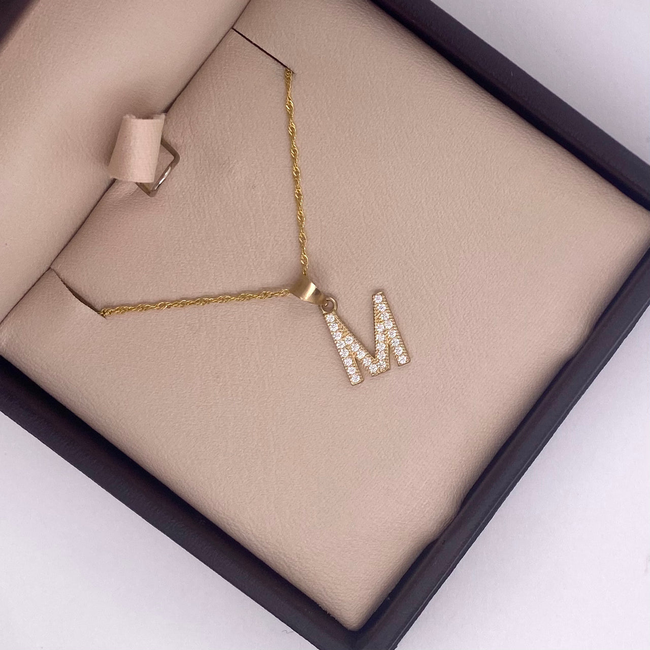 Dije Oro 10k - Letras Abecedario con Zirconias