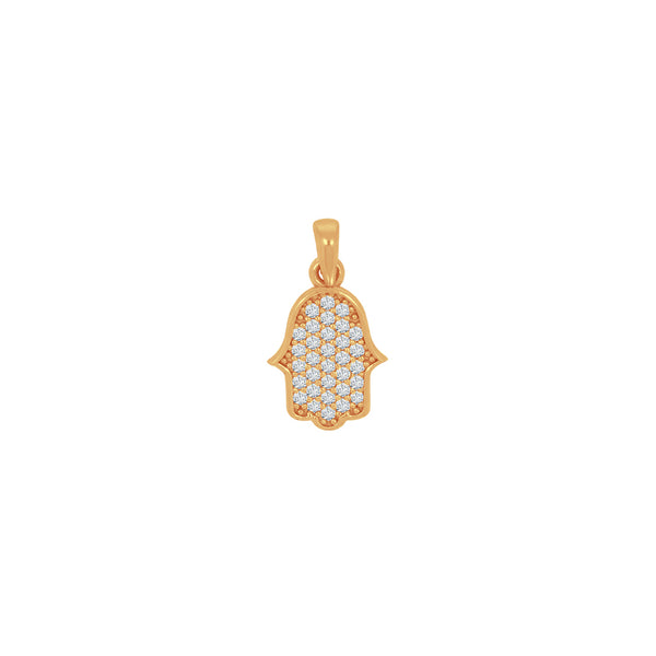 Dije Oro 10k - Mano de Fátima con Zirconias