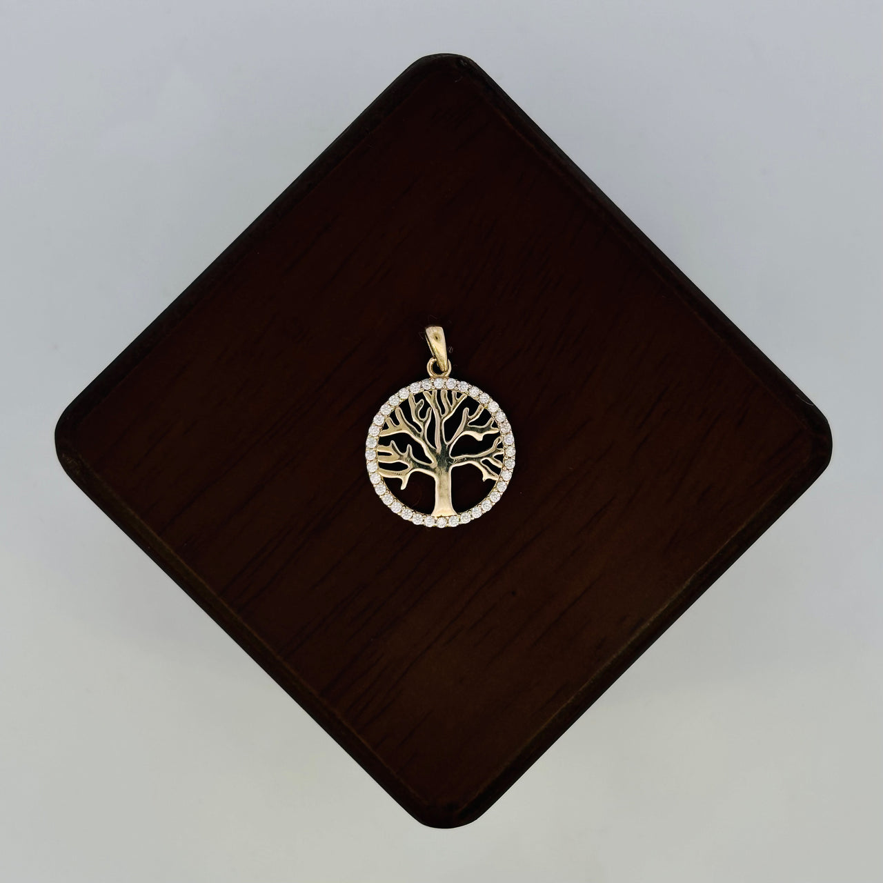 Dije Oro 10k - Árbol De La Vida con Zirconias