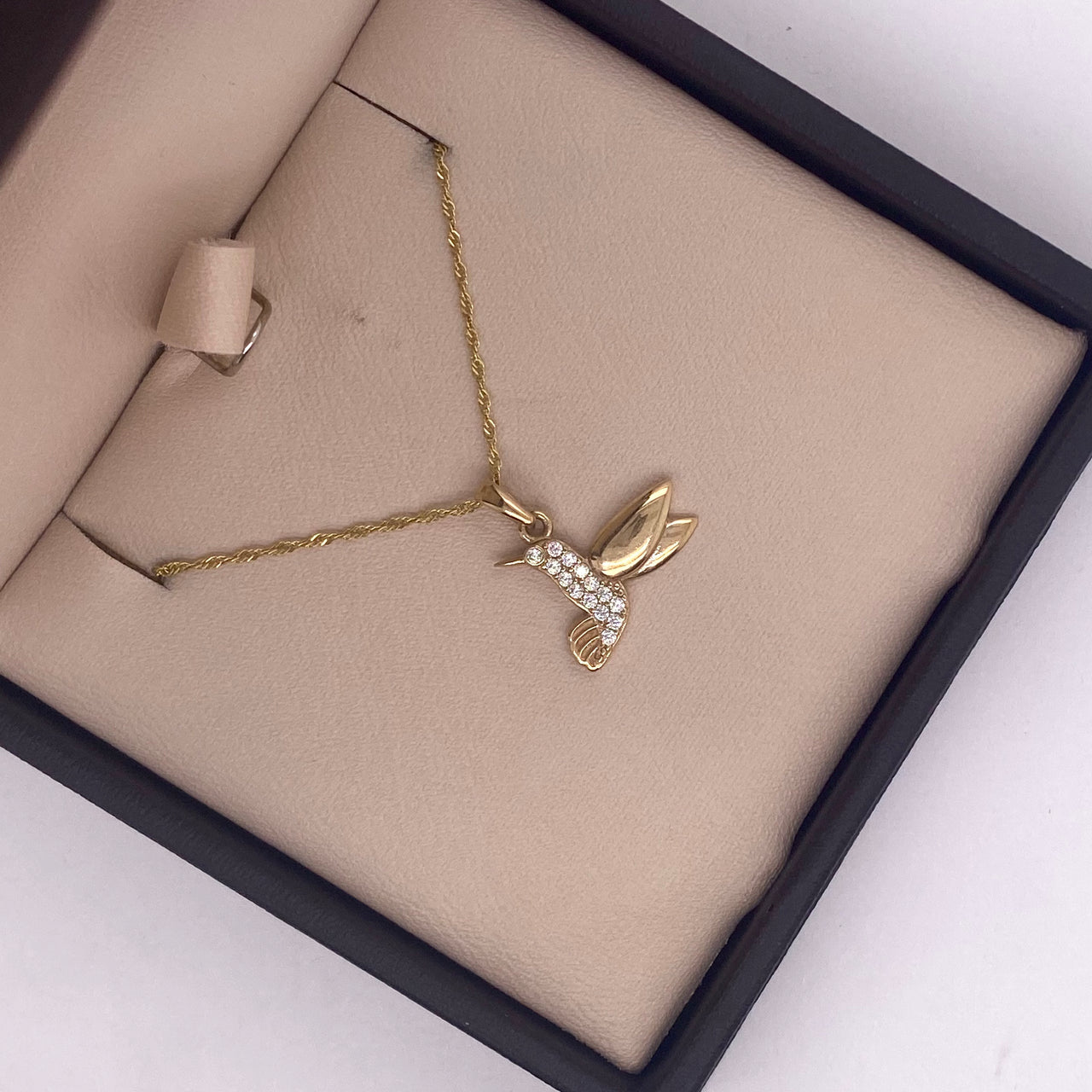 Dije Oro 10k - Colibrí con Zirconias