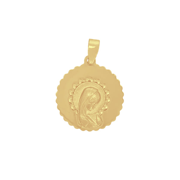 Medalla Oro 10k - Virgen Madonna