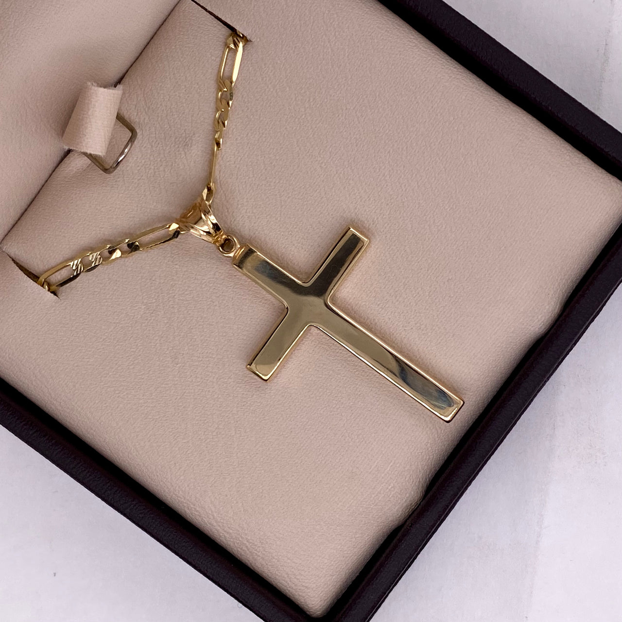 Cruz Oro 10k - Lisa 3.9 cm