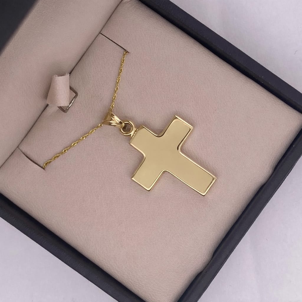Cruz Oro 10k - Lisa 3.3 cm