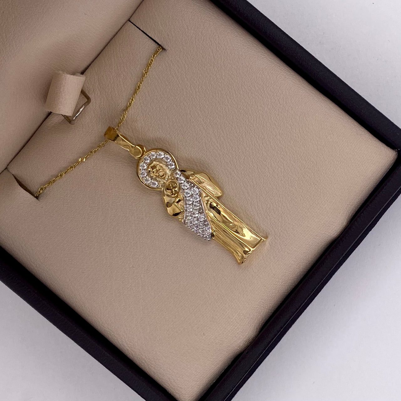 Dije Oro 10k - San Judas Tadeo con Zirconias