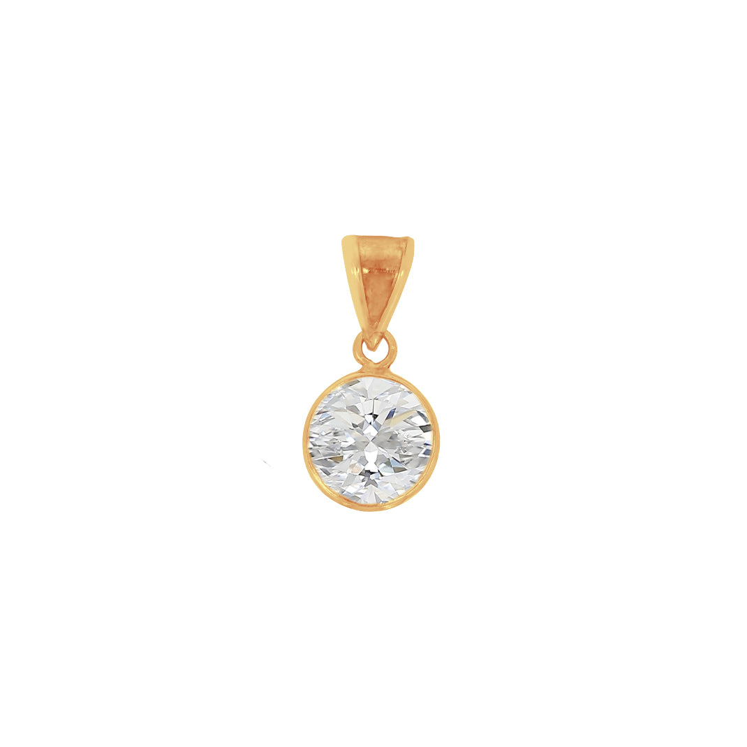 Dije Oro 10k - Círculo Zirconia