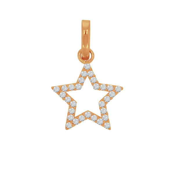Dije Oro 10k - Estrella con Zirconias