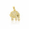Dije Oro 10k - Elefante con Zirconias