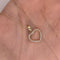 Dije Oro 10k - Corazón con Zirconias