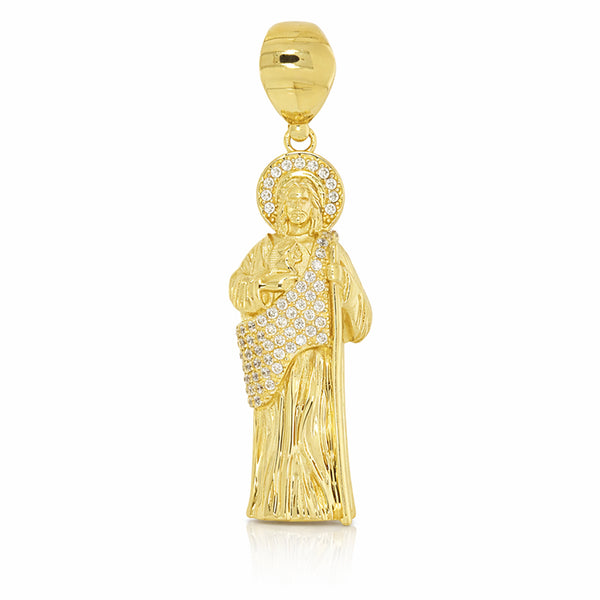 Dije Oro 10k - San Judas Tadeo con Zirconias