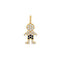 Dije Niño Oro Amarillo 14k - Diamantes y Zafiro