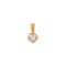 Dije Oro 14k - Moissanita 0.50 CT