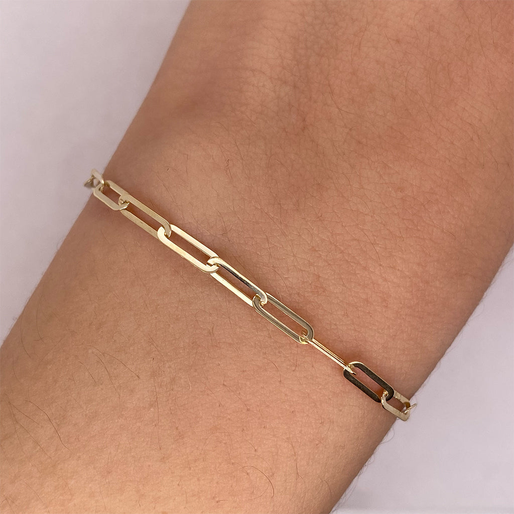 Pulsera Oro 10k - Clip 19 cm