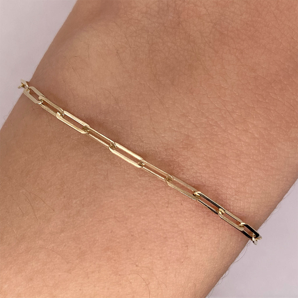Pulsera Oro 10k - Clip 19 cm
