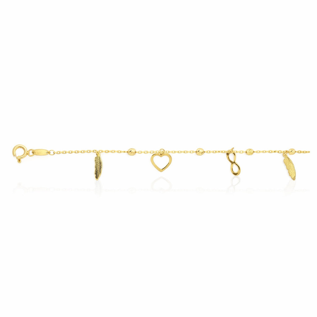 Pulsera Oro 10k - Dijes Colgantes