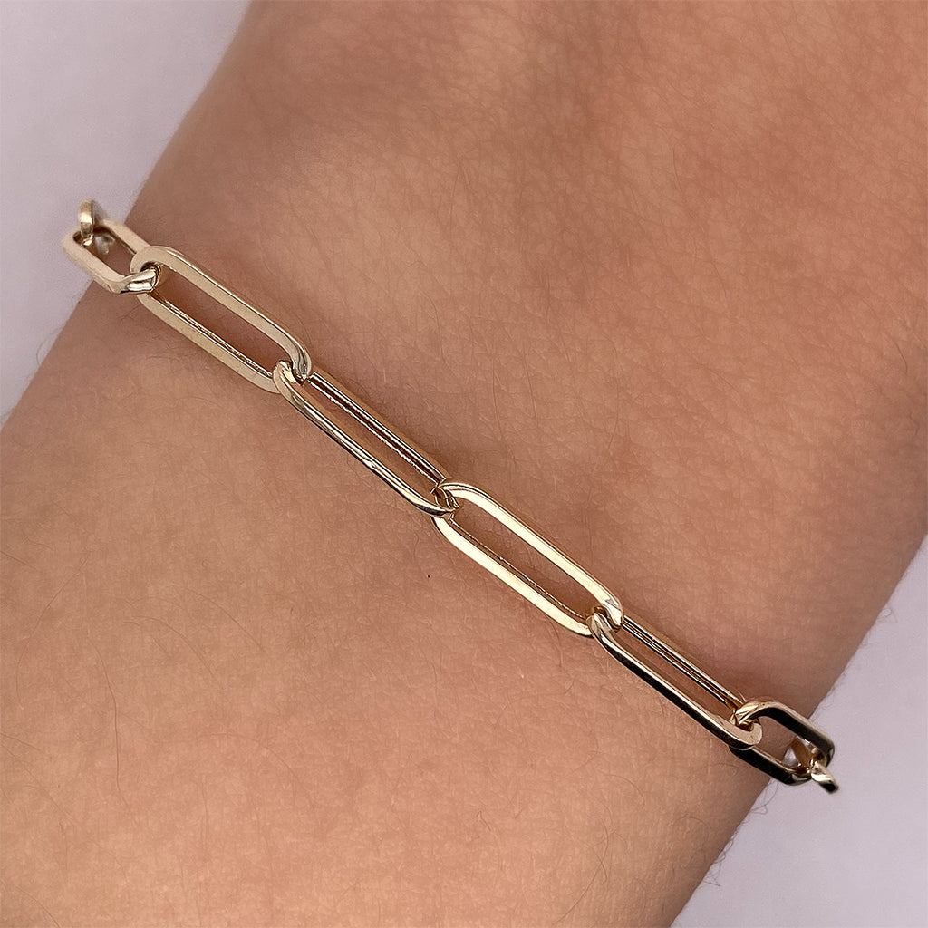 Pulsera Oro 10k - Clip 17.5 cm