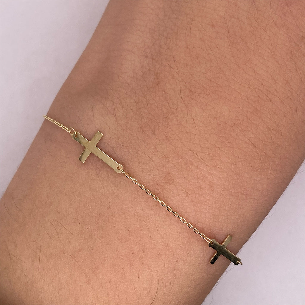 Pulsera Oro 10k - Cruces