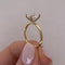 Anillo Oro 10k - Zirconia Oval