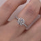 Anillo Oro Blanco 14k - 1.18 CTW Diamante Laboratorio y Natural