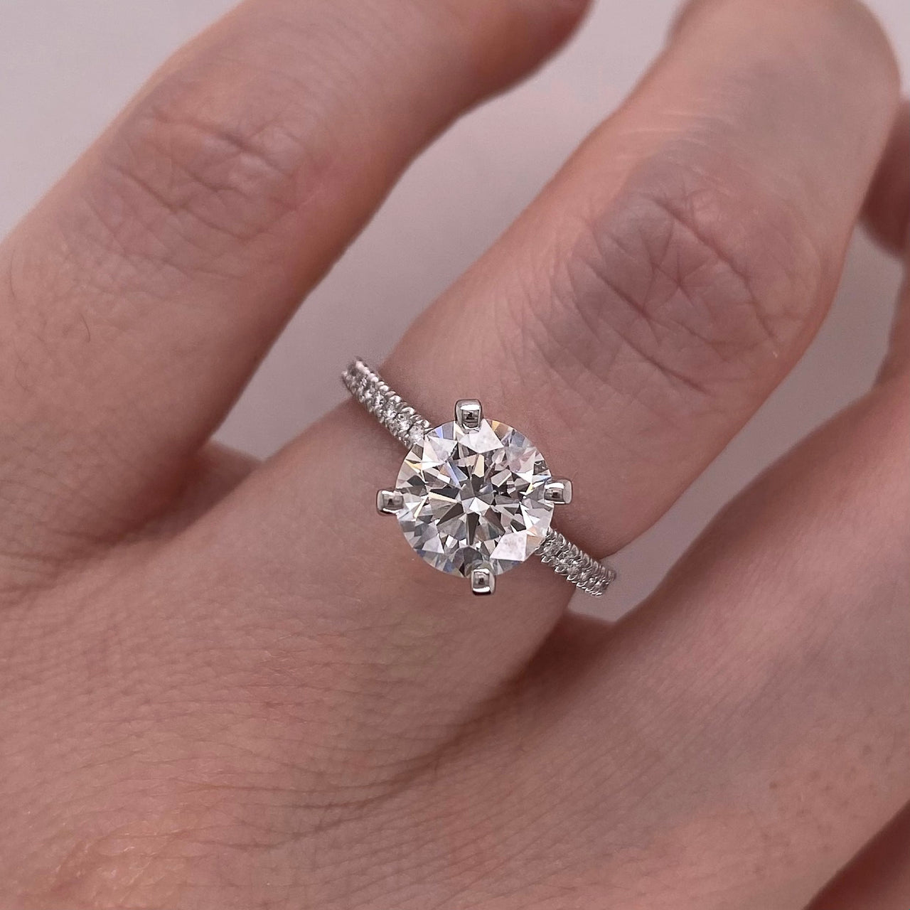 Anillo Oro Blanco 14k - 1.68 CTW Diamante Laboratorio
