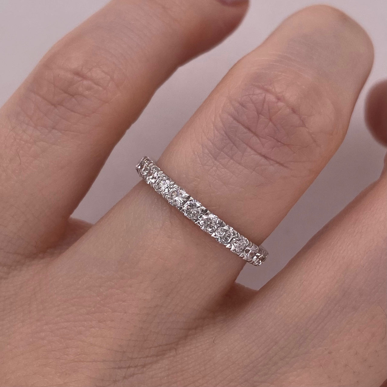 Churumbela Oro Blanco 14k - Diamantes Laboratorio de 0.52 CTW