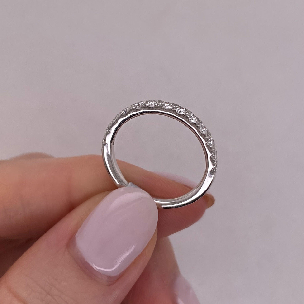 Churumbela Oro Blanco 14k - Diamantes Laboratorio de 0.52 CTW