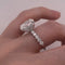 Anillo Oro Blanco 14k - 3.75 CTW Diamante de Laboratorio IGI