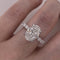 Anillo Oro Blanco 14k - 3.75 CTW Diamante de Laboratorio IGI