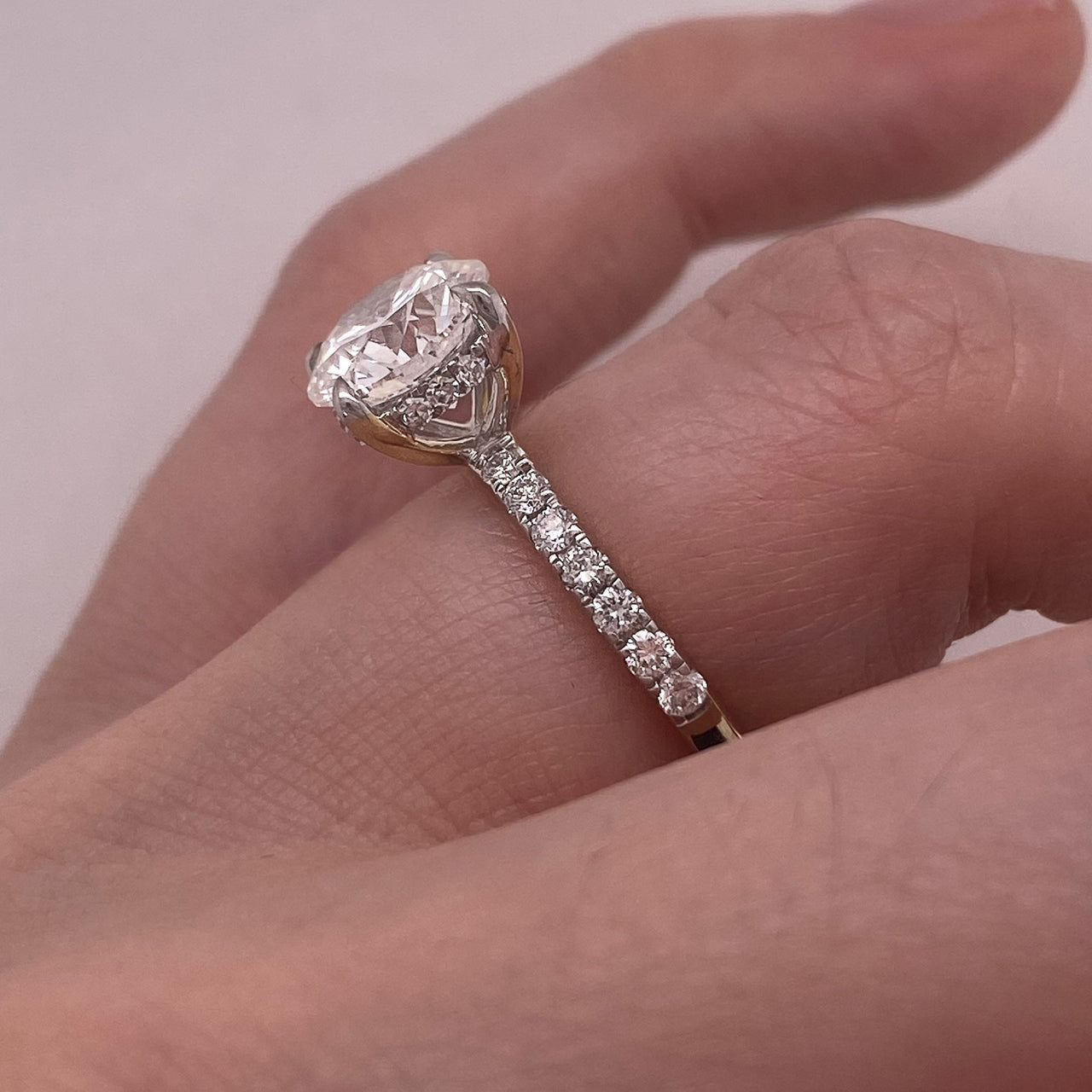 Anillo Oro 14k - 2.40 CTW Diamante de Laboratorio IGI