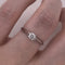 Anillo Oro Blanco 14k - 0.19 CT Diamante de Laboratorio