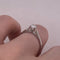 Anillo Oro Blanco 14k - 0.19 CT Diamante de Laboratorio